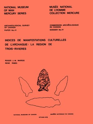 cover image of Indices de manifestations culturelles de l'archaique